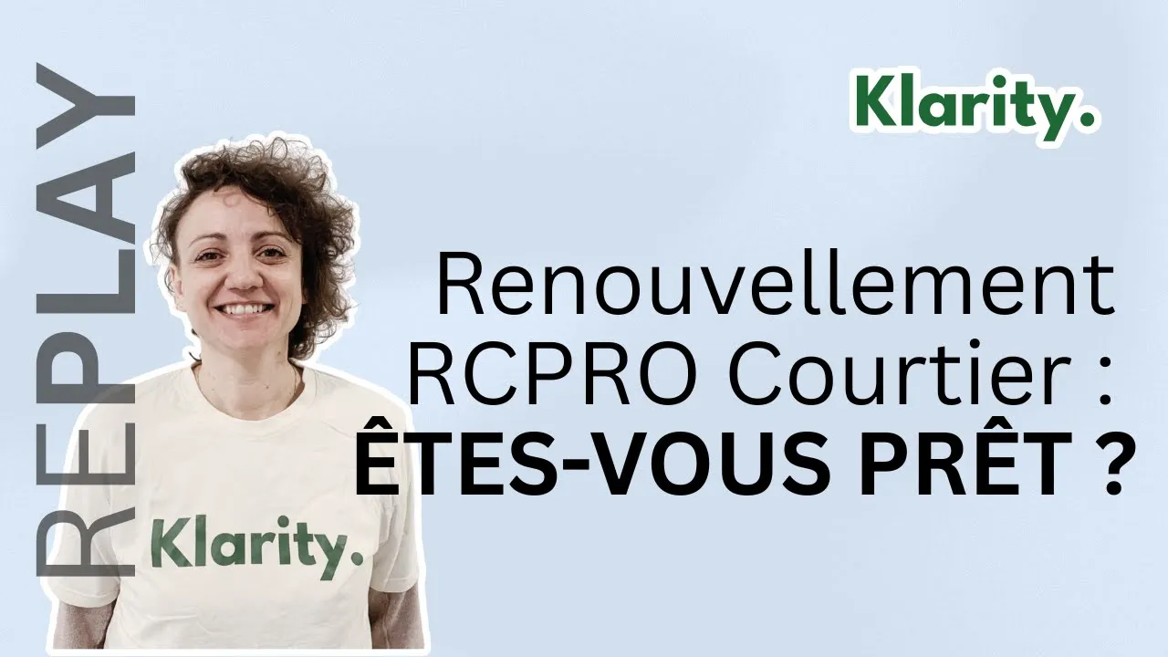 ⏯️ Replay WEBINAIRE : « RCPRO Courtier 2026 : les erreurs à éviter avant le renouvellement ! »